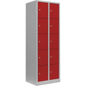 Schließfachschrank Lüllmann 520524, rot