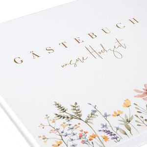 Produktbild für Gästebuch Goldbuch 50044 Blütenliebe, weiß