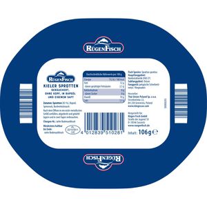 Produktbild für Fischkonserve RügenFisch Kieler Sprotten
