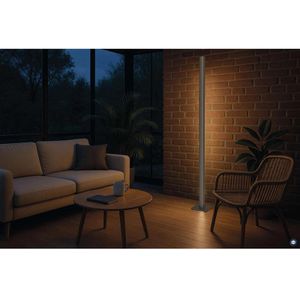 Produktbild für Stehlampe Maul Maulpino LED, silber, 143 cm