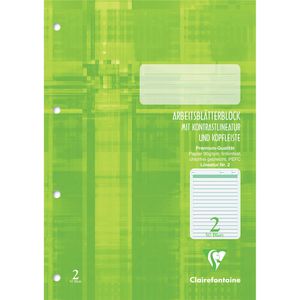 Produktbild für Arbeitsblock Clairefontaine 82602C, A4, liniert