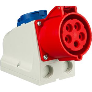 Produktbild für CEE-Steckdose PCE-Electric 47411L, Schutzkontakt, 5-polig