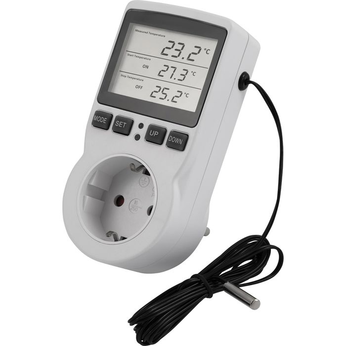 TFA Steckdosenthermostat 37.3000, mit Temperaturfühler, für Heizung,  Zeitschaltuhr – Böttcher AG