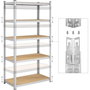 Produktbild für Schwerlastregal Songmics 5 Holzböden