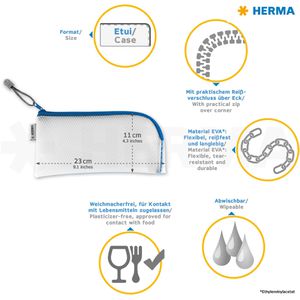 Produktbild für Reißverschlussbeutel Herma 20003, Universaltasche, 23 x 11 cm