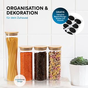 Produktbild für Vorratsglas Clidor mit Bambusdeckel