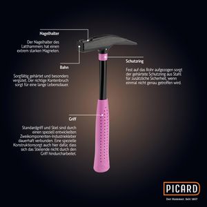 Produktbild für Latthammer Picard Pink Edition Nr. 626M, 0062600, mit Magnet