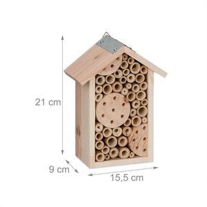 Produktbild für Insektenhotel Relaxdays 10044621, zum Aufhängen, aus Holz