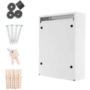 Produktbild für Briefkasten Rottner T04751, Como, weiß, aus Stahl