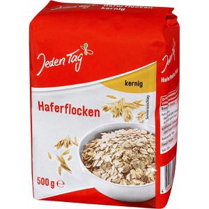 JedenTag Haferflocken kernig, aus dem vollen Haferkorn, 500 g