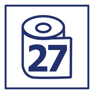 Produktbild für Toilettenpapier Glücksblatt Klassisch Weiß, Box