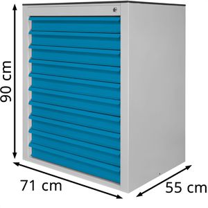 Produktbild für Schubladenschrank ADB 24866 Maxi, aus Metall