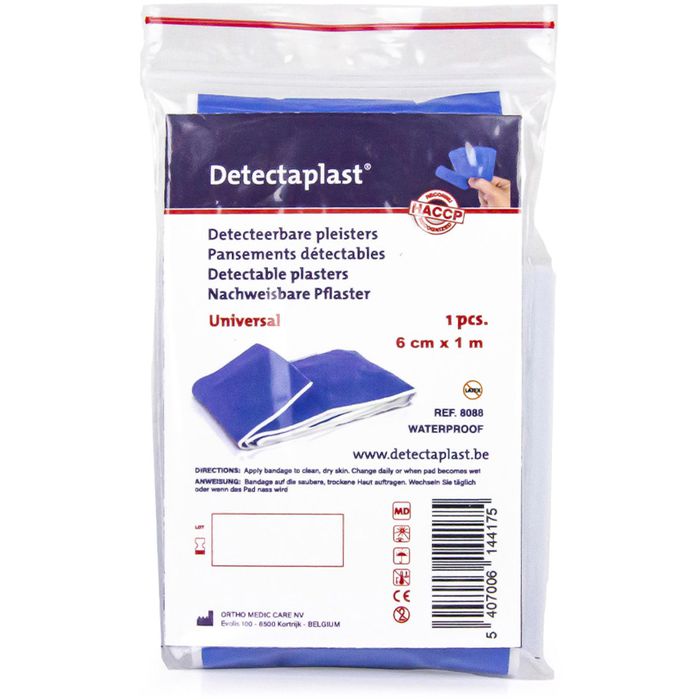 Detectaplast Pflaster Universal, detektierbar, hypoallergen, 1m x 6cm – Böttcher  AG