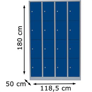 Produktbild für Schließfachschrank ClassiX X-520441, blau