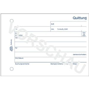 Produktbild für Quittungsblock Zweckform 1255, Recycling, inkl. MwSt.