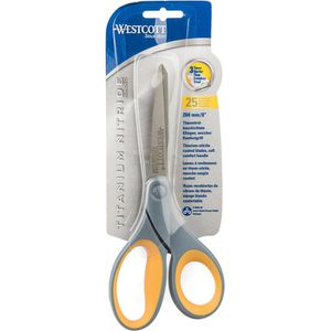 Produktbild für Büroschere Westcott Titanium Nitride E-30481, mit Softgrip