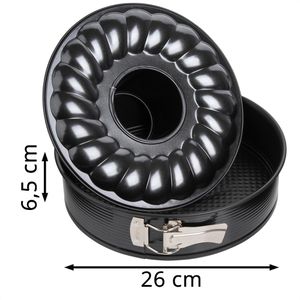 Produktbild für Backform Zenker Black Metallic 6508, Flach- &amp; Rohrboden, Stahl