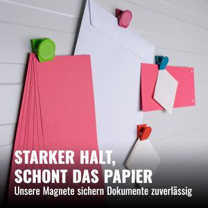 Produktbild für Magnete Poppstar 1010914, farbig sortiert