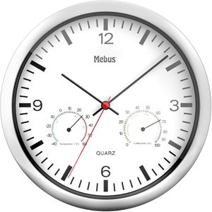 Produktbild für Wanduhr Mebus 56730, Kunststoff, analog, Quarzuhr