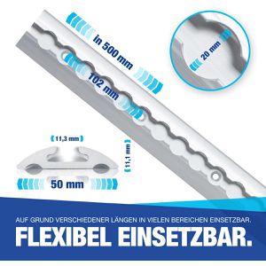 Produktbild für Airlineschiene NTG Standard, zum Kleben &amp; Schrauben
