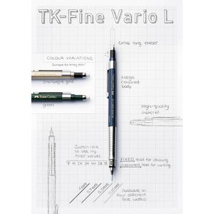 Produktbild für Druckbleistift Faber-Castell TK-Fine Vario L, gold, Kunststoff