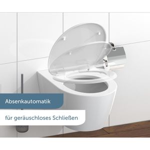 Produktbild für WC-Sitz Schütte White 82100, oval, aus Duroplast