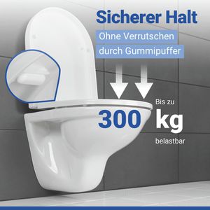Produktbild für WC-Sitz Wenko Palma 18396100, D-Form, aus Duroplast
