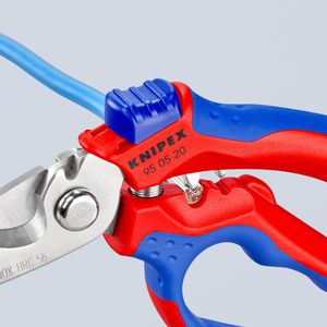 Produktbild für Kabelschere Knipex 950520SB, 4in1 Elektrikerschere, bis 25 mm²