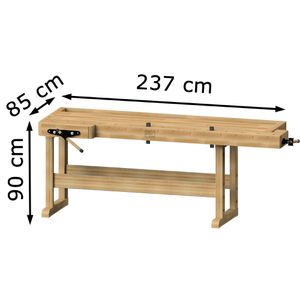 Produktbild für Hobelbank ANKE 800.022, Modell 168, aus Holz