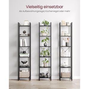 Produktbild für Bücherregal Vasagle LLS101B56, schwarz
