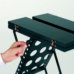 Produktbild für Prospekthalter Update-Displays schwarz, faltbar