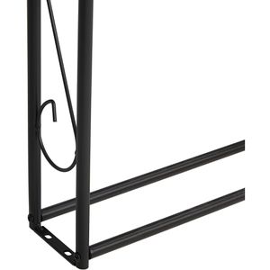 Produktbild für Rosenbogen Relaxdays 10050702, schwarz