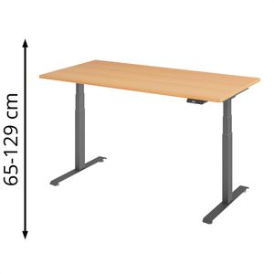 Schreibtisch Böttcher-AG Base Lite buche / graphit