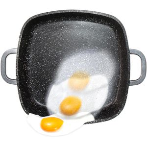 Produktbild für Bräter STONELINE Eckpfanne 8645, aus Aluguss
