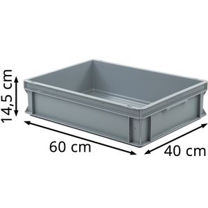 Produktbild für Eurobox Fetra 1335, grau, 28 Liter