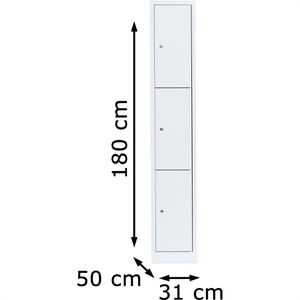 Produktbild für Schließfachschrank ClassiX X-520317, weiß