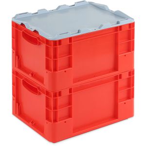 Produktbild für Eurobox Alpha-Paletten Silverline, rot, 20 Liter