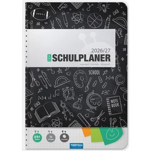 Schülerkalender Trötsch 202644n, Schwarz, Schuljahr 2026/2027