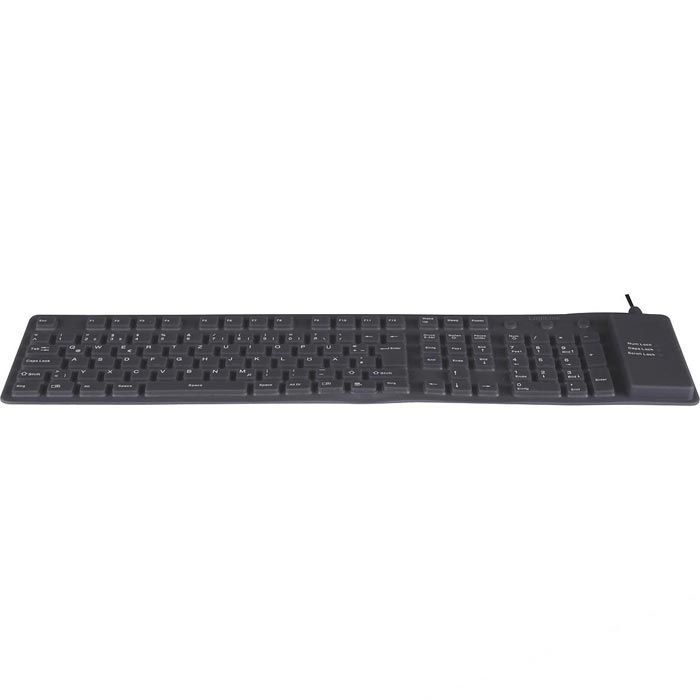 Logilink Tastatur Flexibel Wasserfest Usb Ps 2 Schwarz LogiLink Tastatur Waterproof Keyboard ID0019A, flexibel, wasserfest