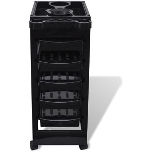 Produktbild für Friseurwagen vidaXL 110104, schwarz
