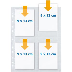 Produktbild für Fotohüllen Herma 7560 Fotophan, 9 x 13cm