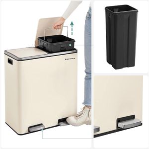 Produktbild für Mülleimer Songmics LTB060A01, cremeweiß