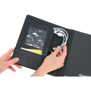 Produktbild für Schreibmappe Alassio 43004, Bormio, schwarz, Kunstleder