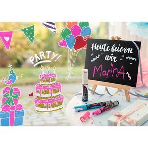 Produktbild für Kreidestifte uni-ball chalk PWE-5M, pink