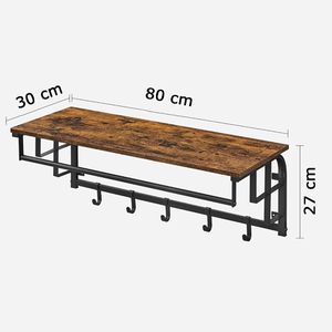 Produktbild für Wandgarderobe Vasagle LCR102B01, Metall / Holz