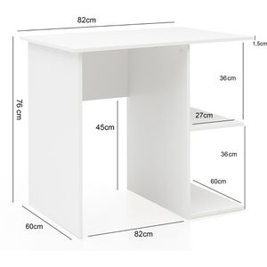 Produktbild für Schreibtisch Wohnling WL5.757, weiß