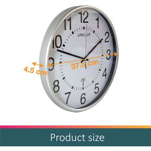 Produktbild für Wanduhr Unilux Maxi Wave, Kunststoff, analog, Funkuhr