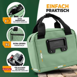 Produktbild für Fahrrad-Lenkertasche Mivelo Luna, minzgrün, 6 Liter