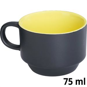 Produktbild für Espressotassen Miamio Le Papillon, schwarz/farbig