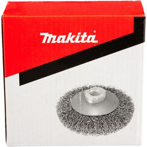 Produktbild für Drahtbürste Makita D39849, gewellt, Kegelbürste